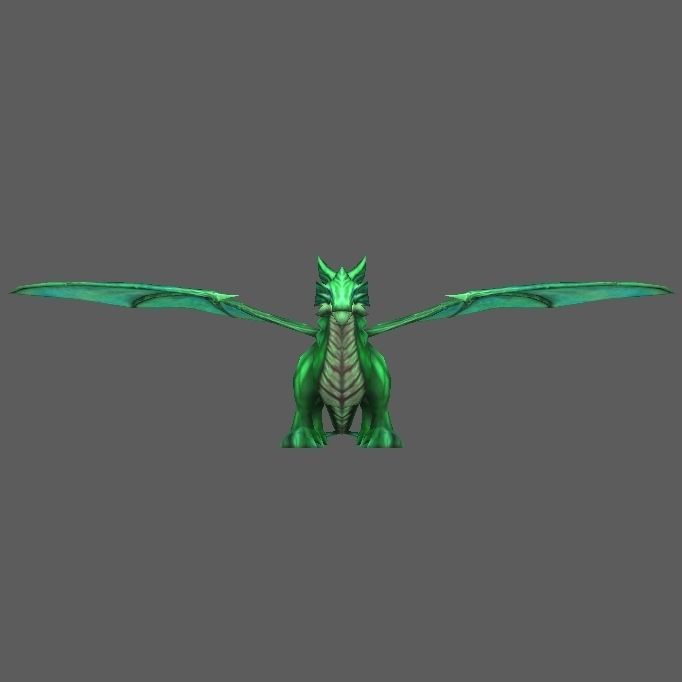 Dragon Low-poly 3D model_13