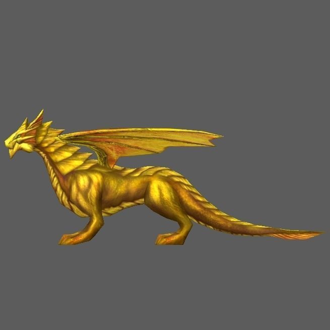 Dragon Low-poly 3D model_10