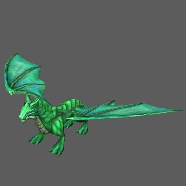 Dragon Low-poly 3D model_12