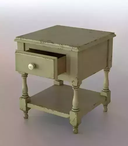 Old Sidebed table 3D model