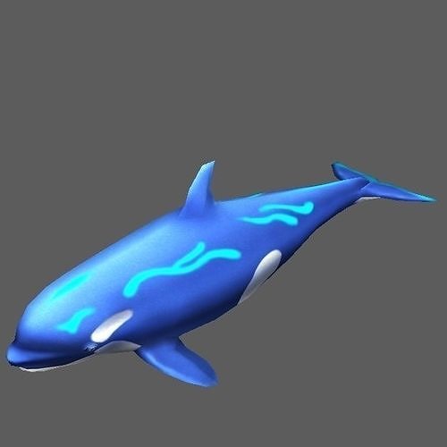 KillerWhale orca whale Low-poly 3D model