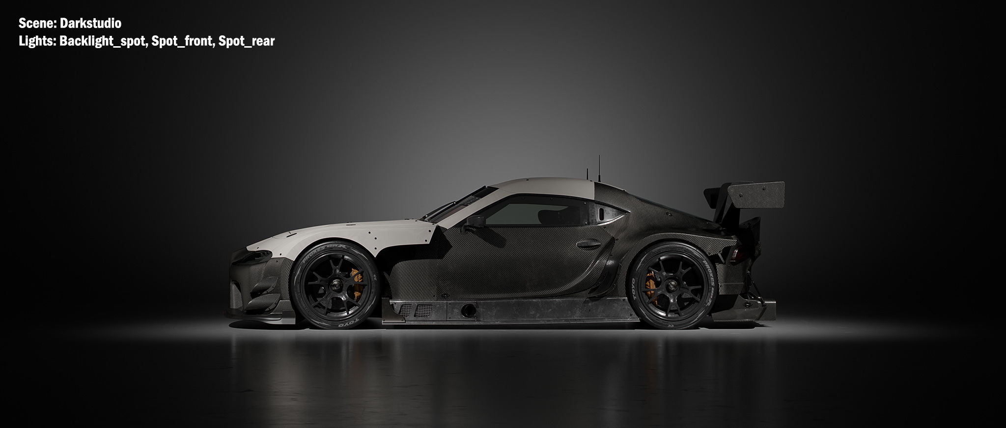 Automotive studio rendering setups 3D model_3