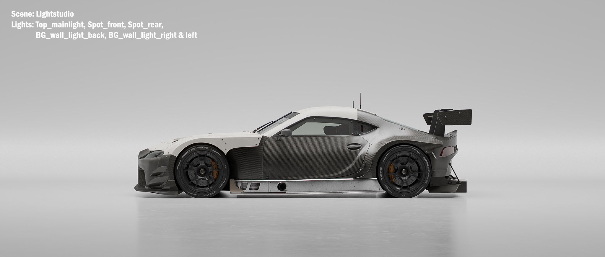 Automotive studio rendering setups 3D model_4