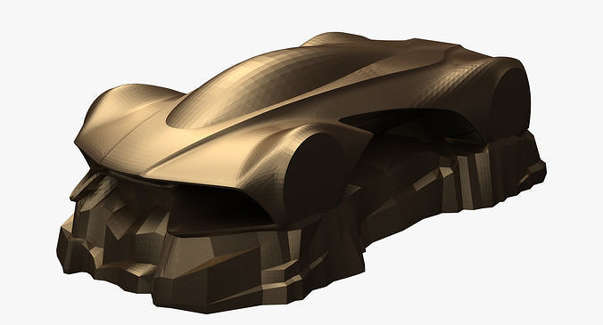 Hypercar Model 1v2 - Sculpture 3D print model
