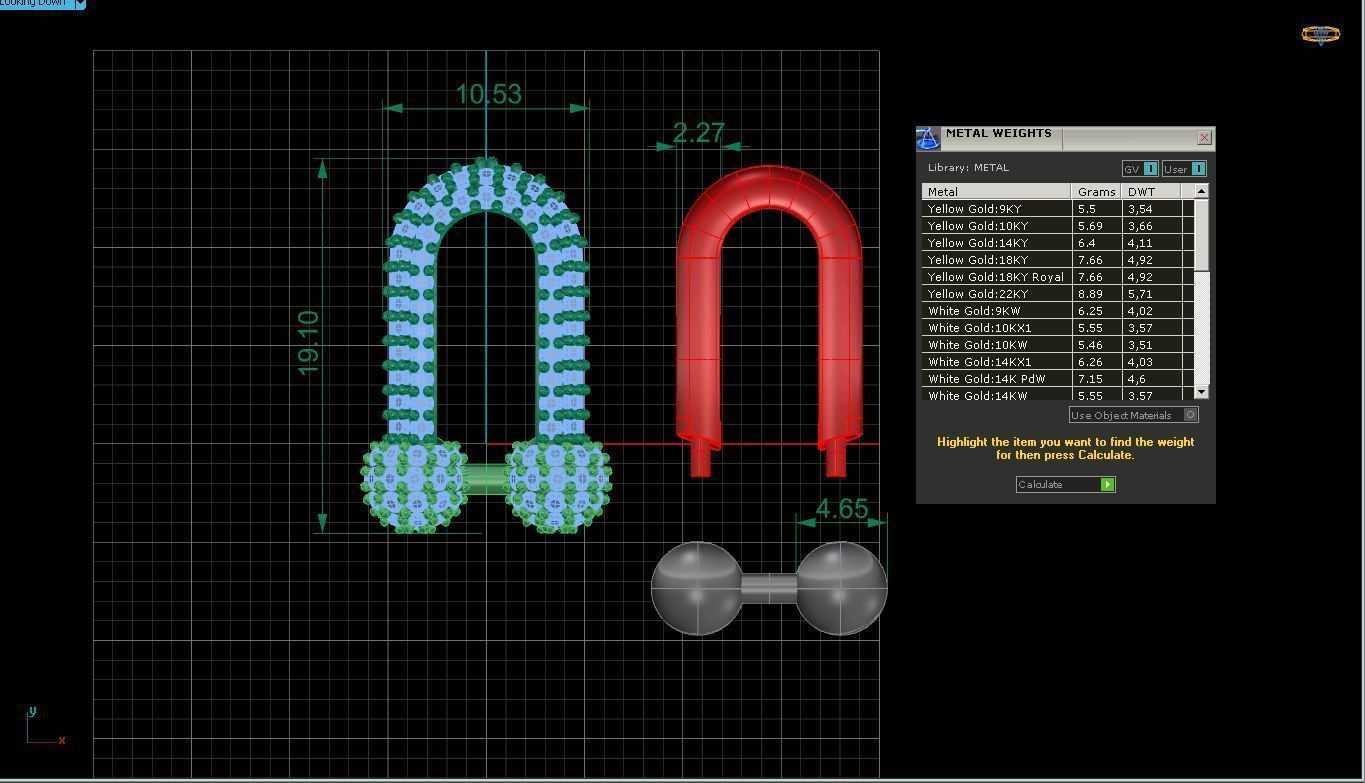 chain gold with diamonds 3D print model_2