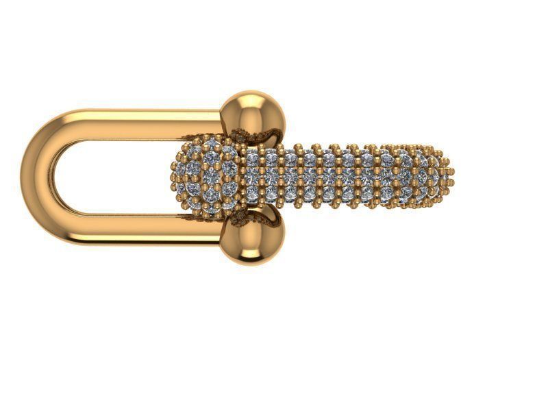 chain gold with diamonds 3D print model_1