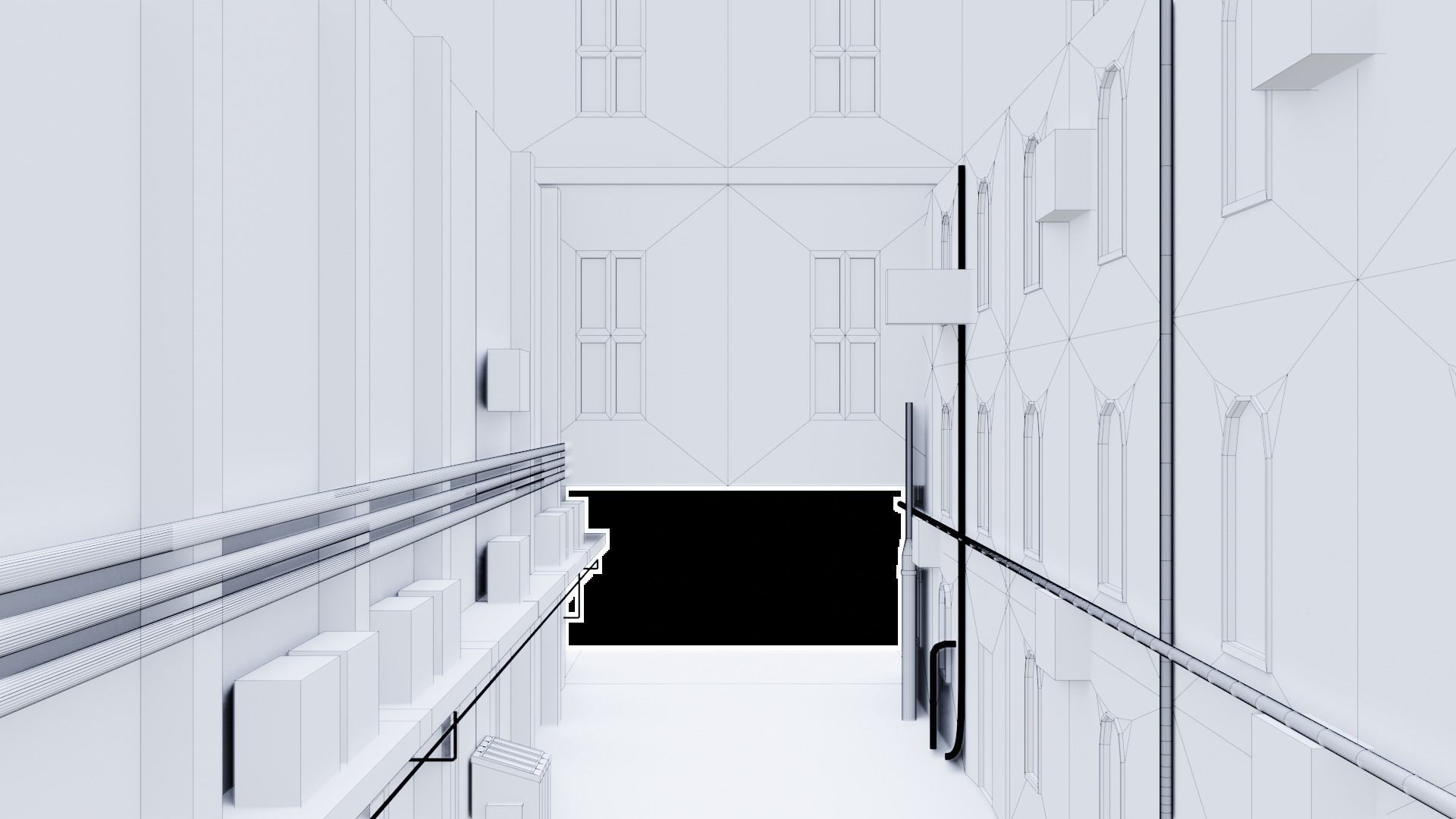 Urban Alley - Low Poly Low-poly 3D model_11