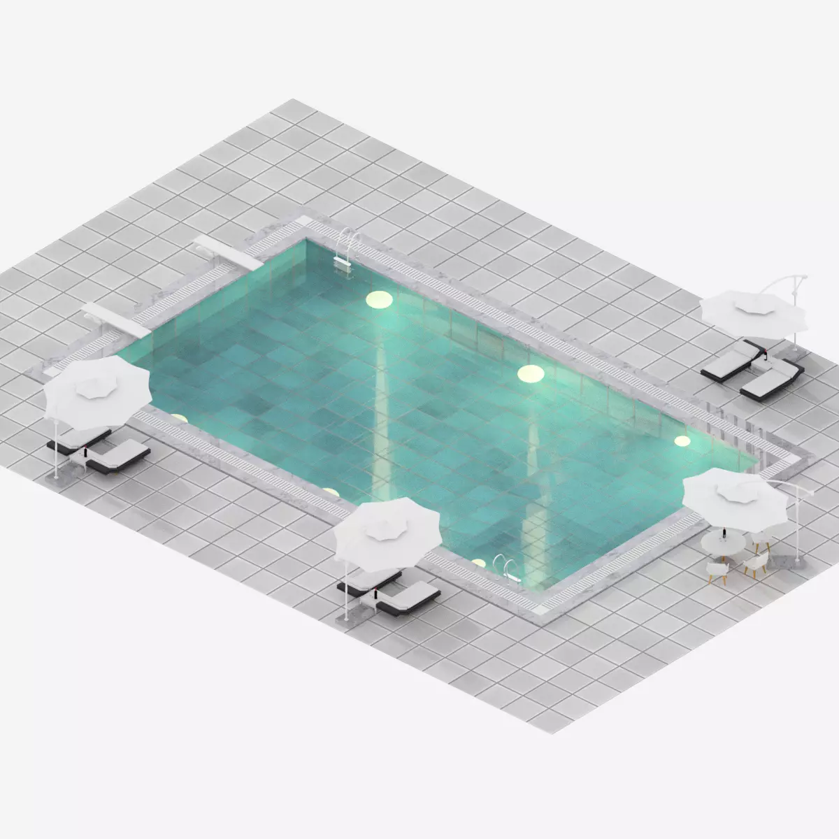 Swimming Pool 1 3D model_0