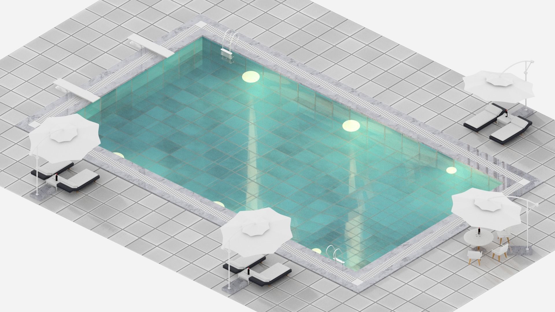 Swimming Pool 1 3D model_1