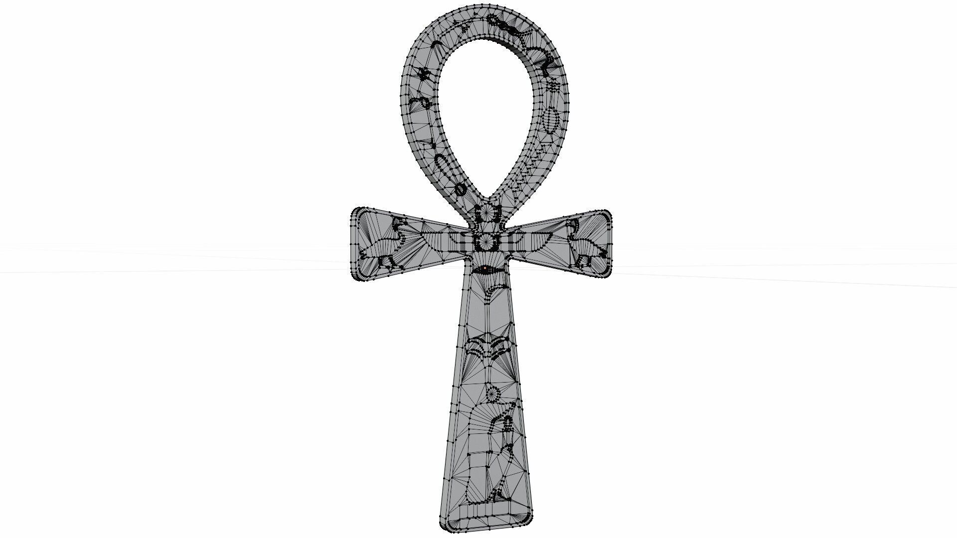 The ankh - egyptian cross 3D model_19