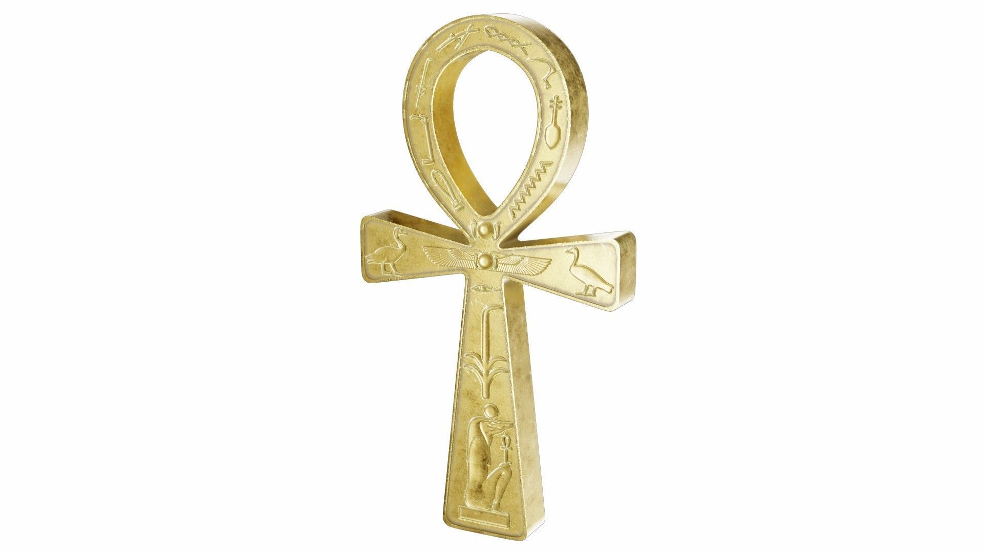 The ankh - egyptian cross 3D model_2