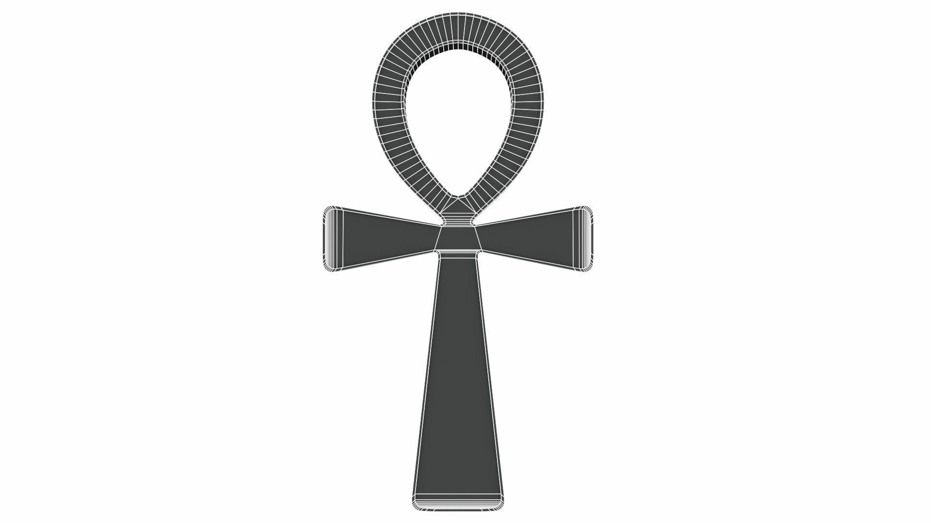 The ankh - egyptian cross 3D model_10