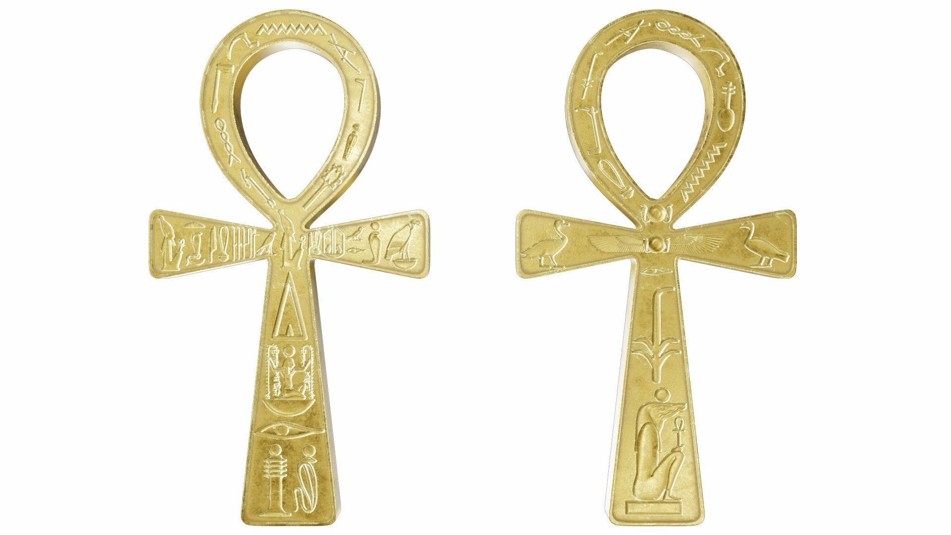 The ankh - egyptian cross 3D model_3