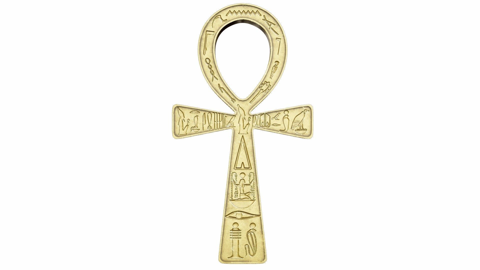 The ankh - egyptian cross 3D model_5