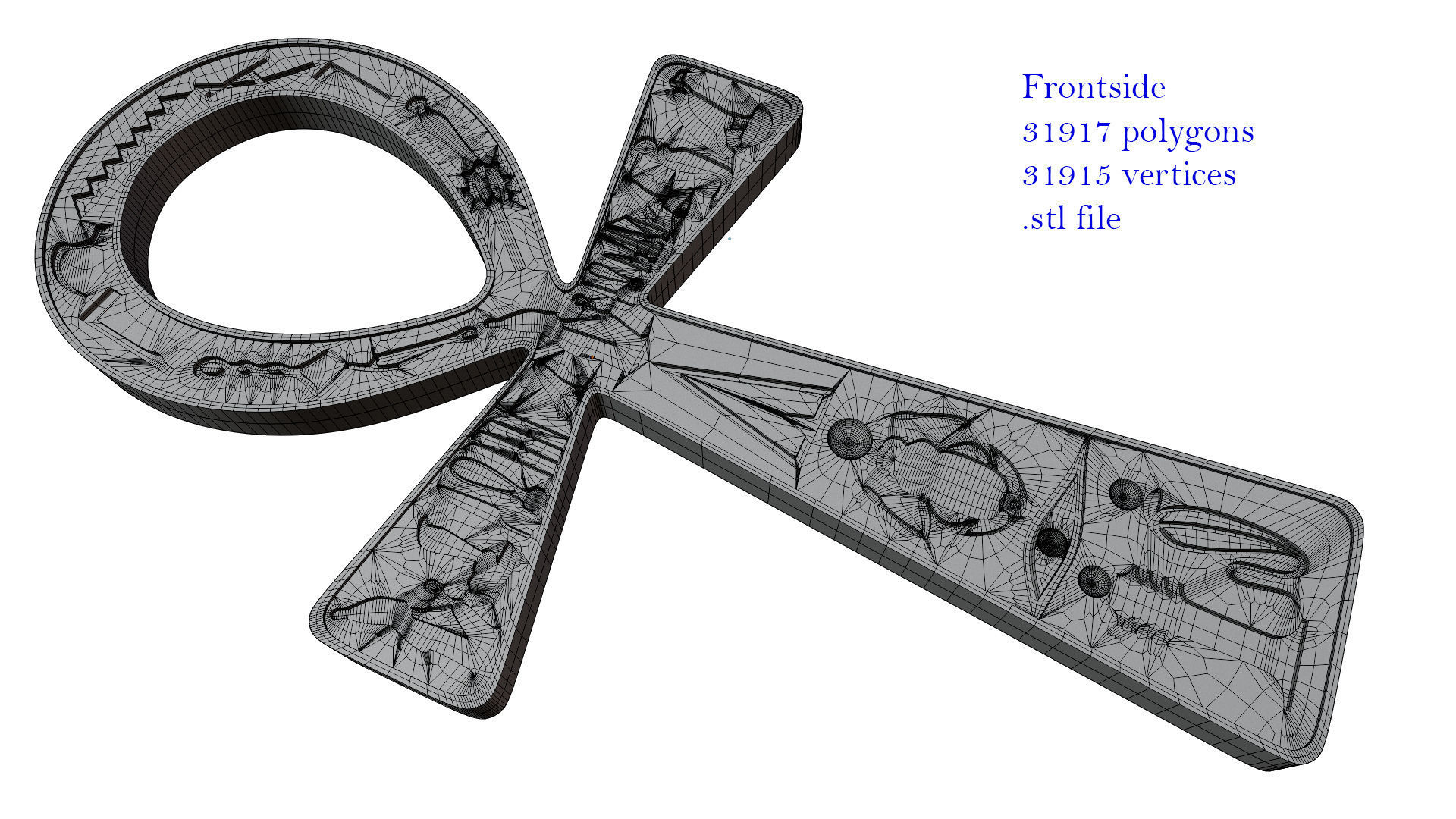 The ankh - egyptian cross 3D model_16