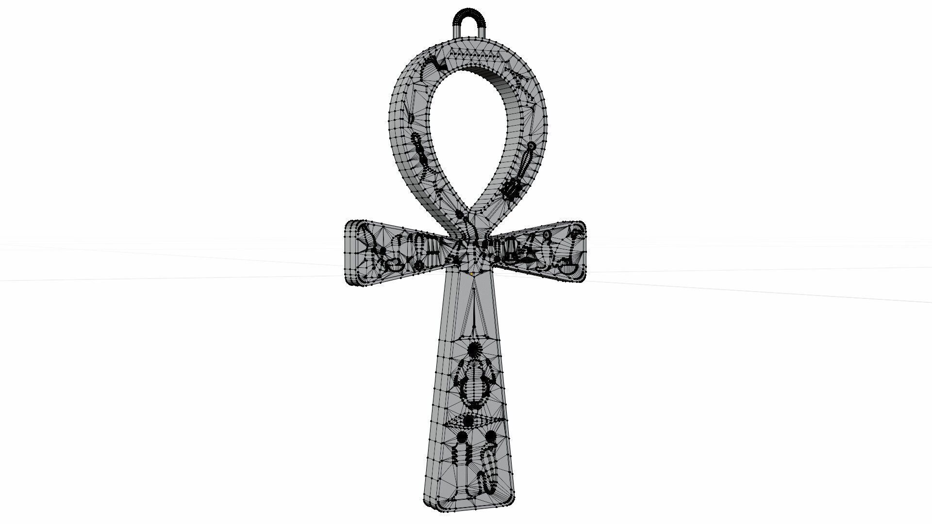 The ankh - egyptian cross 3D model_18