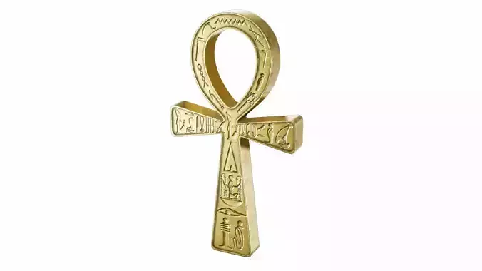The ankh - egyptian cross 3D model