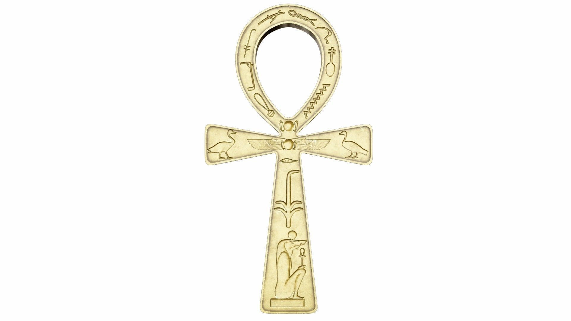 The ankh - egyptian cross 3D model_4