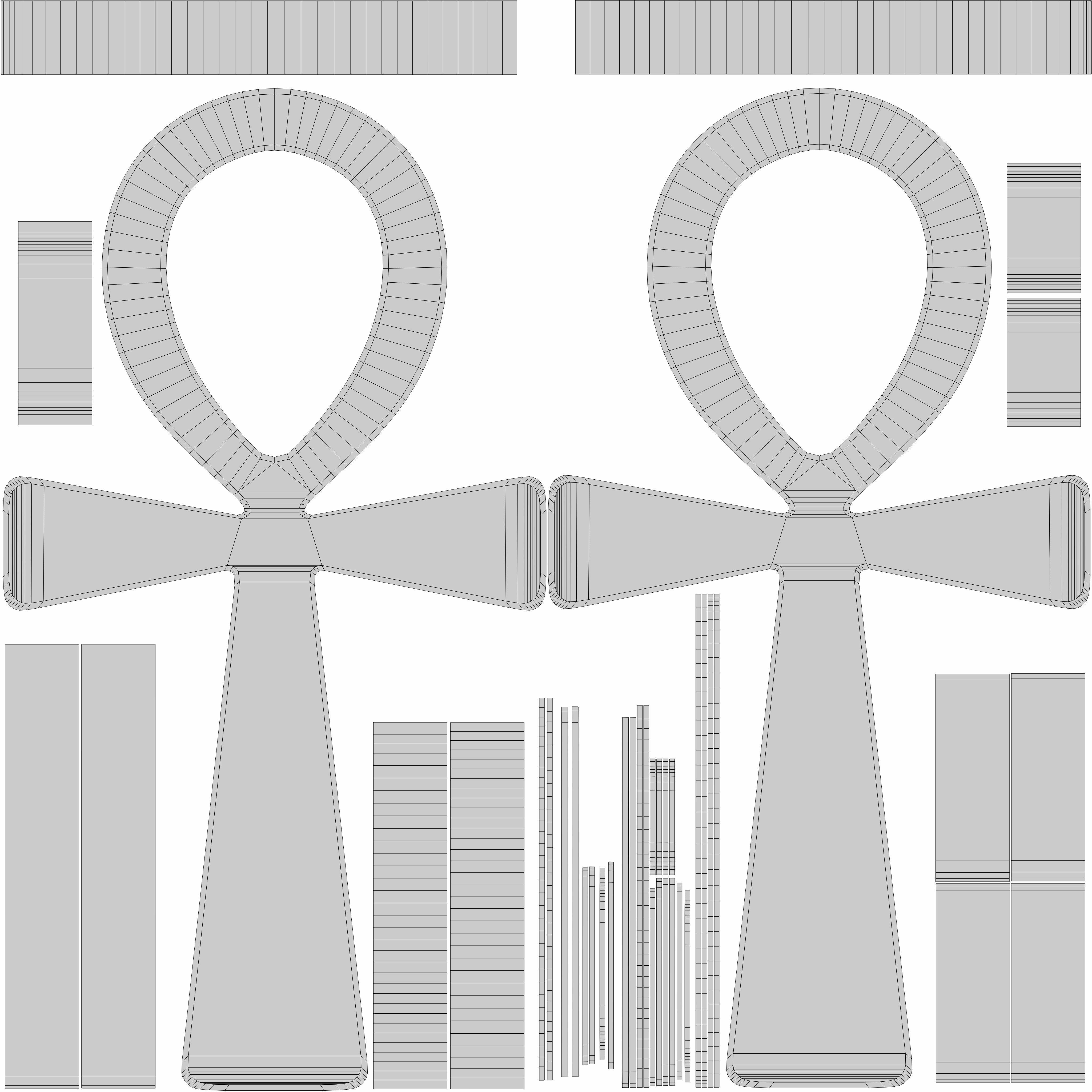 The ankh - egyptian cross 3D model_9