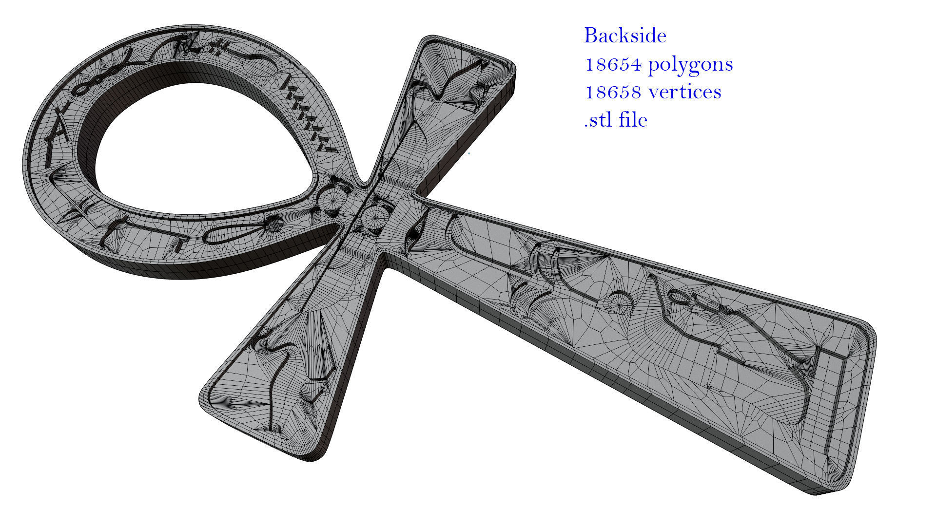 The ankh - egyptian cross 3D model_17