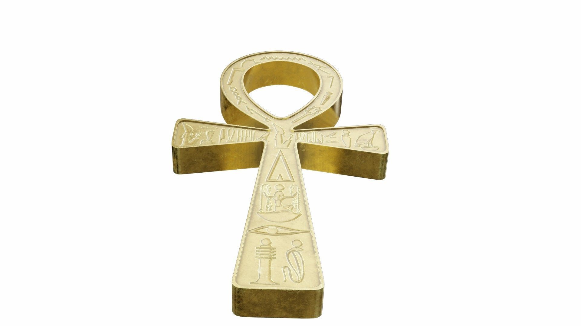 The ankh - egyptian cross 3D model_8