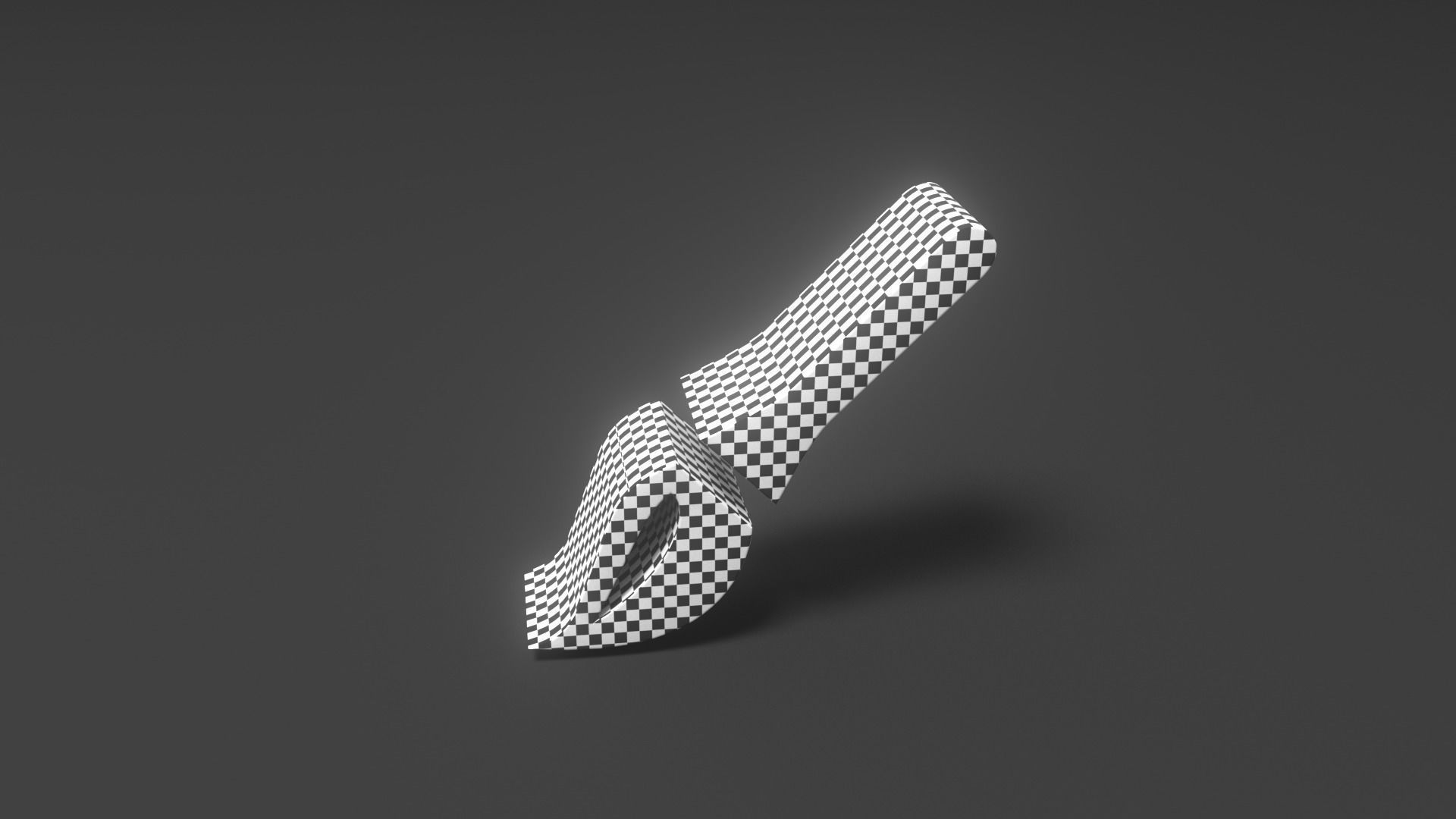 Paintbrush Low-poly 3D model_2