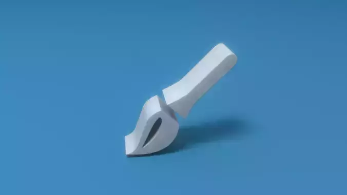 Paintbrush Low-poly 3D model