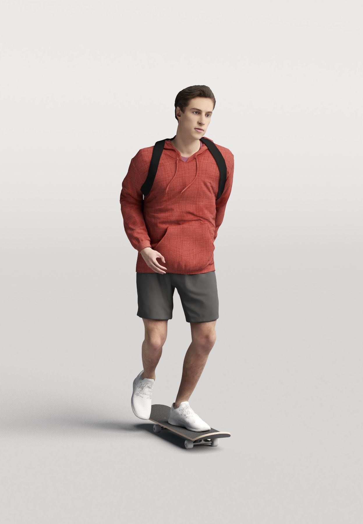 Humano 20-Collection 08 SPORT - JOGGING - SKATE - 20x 3D models  3D model_12