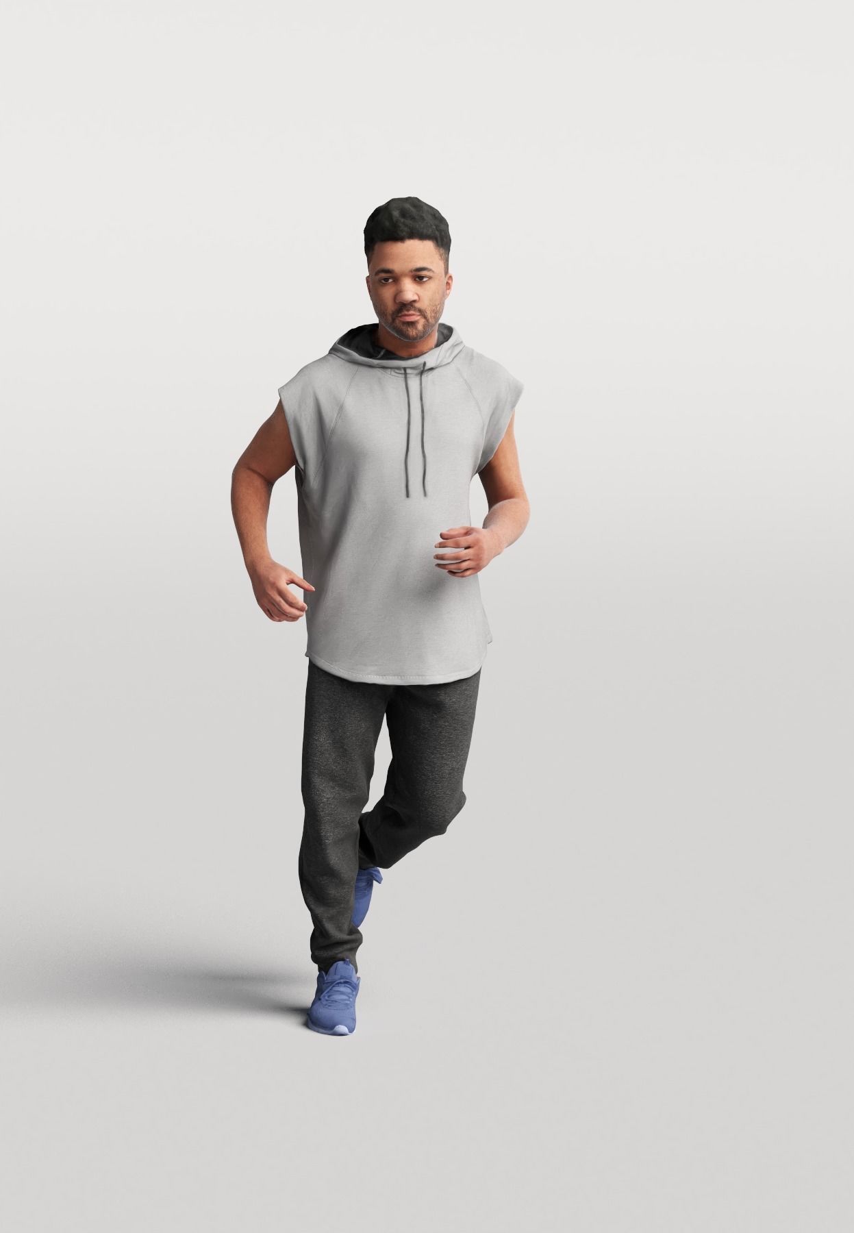 Humano 20-Collection 08 SPORT - JOGGING - SKATE - 20x 3D models  3D model_5