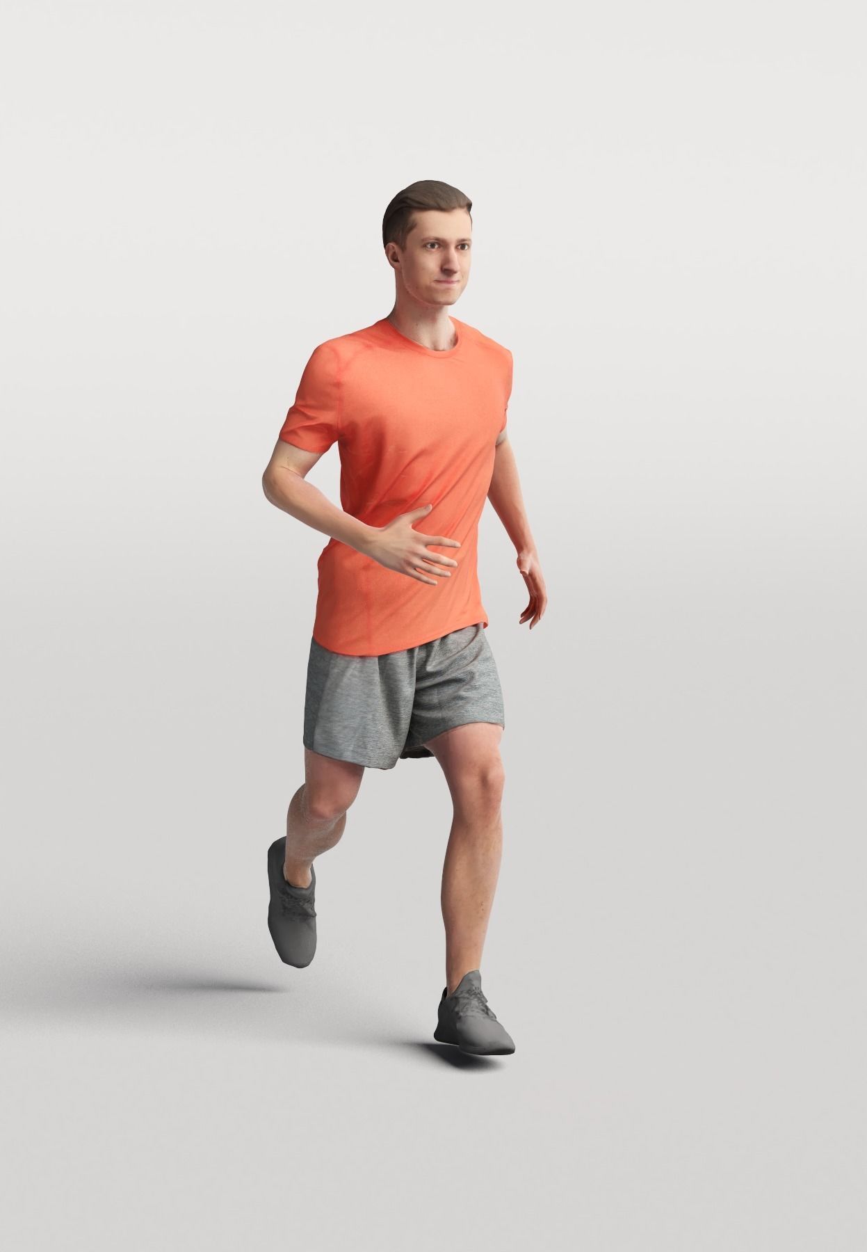 Humano 20-Collection 08 SPORT - JOGGING - SKATE - 20x 3D models  3D model_3