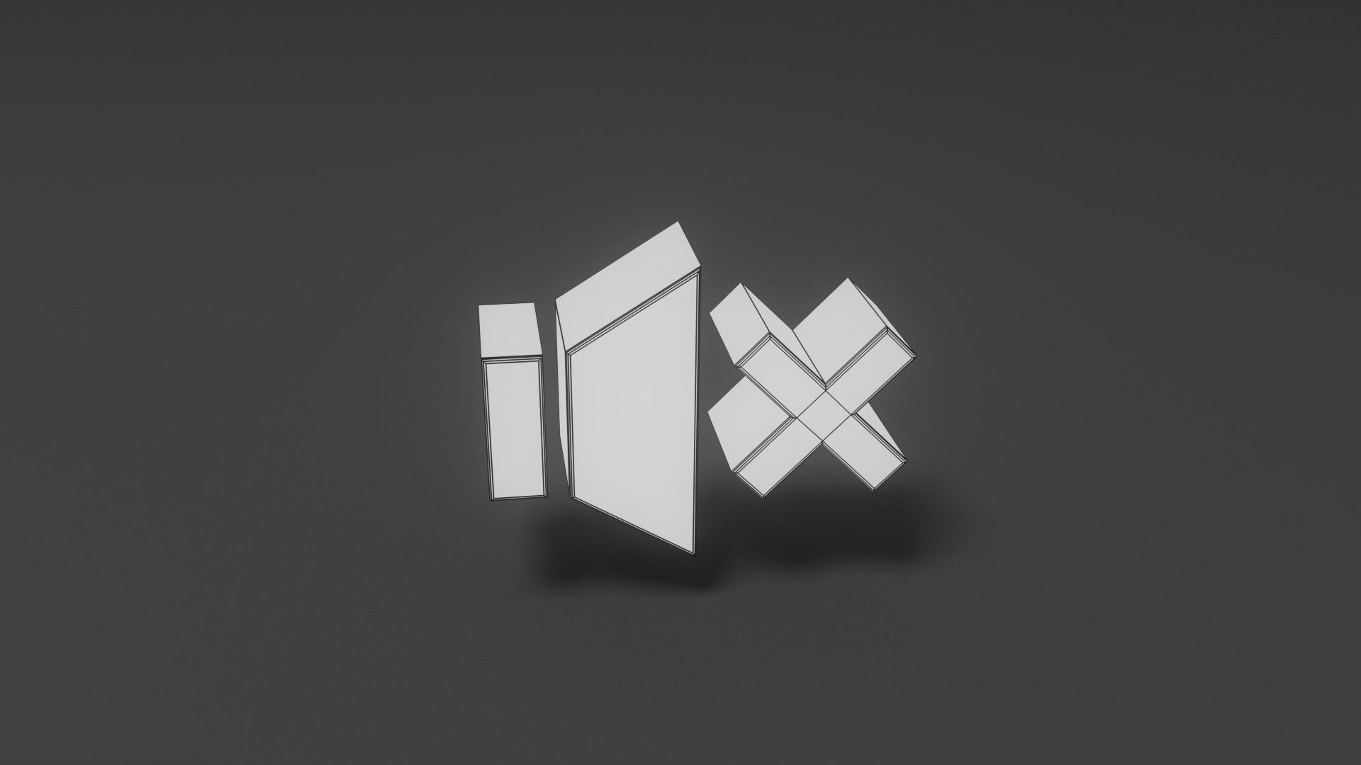 Mute Switch Low-poly 3D model_1