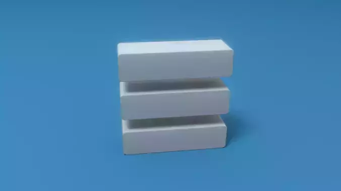 Menu Icon Low-poly 3D model
