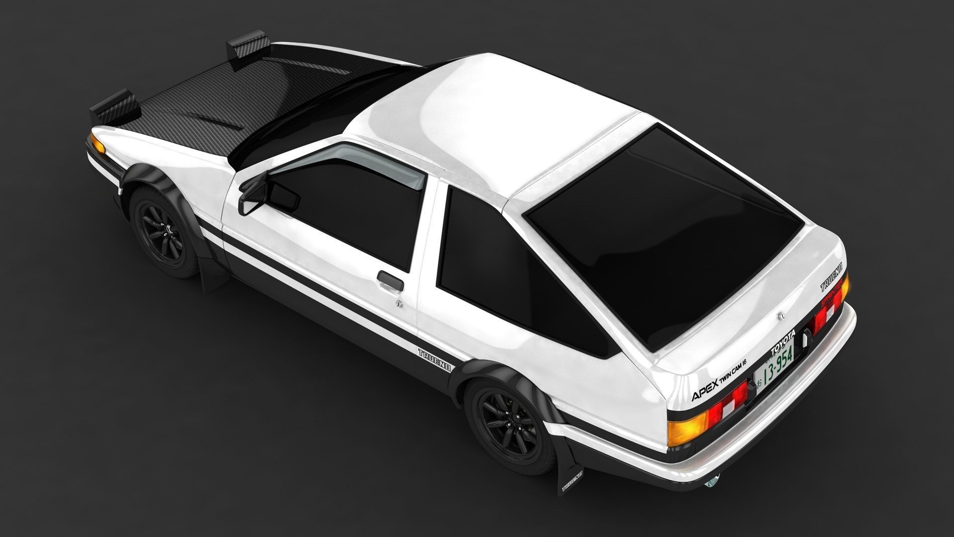 Toyota AE 86 initialD 3D final version 3D model_2