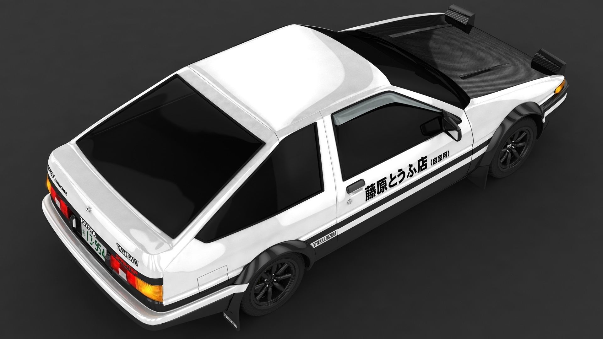 Toyota AE 86 initialD 3D final version 3D model_1