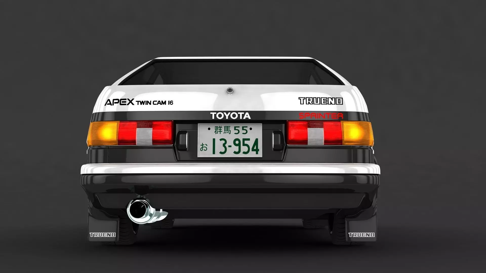 Toyota AE 86 initialD 3D final version 3D model_0