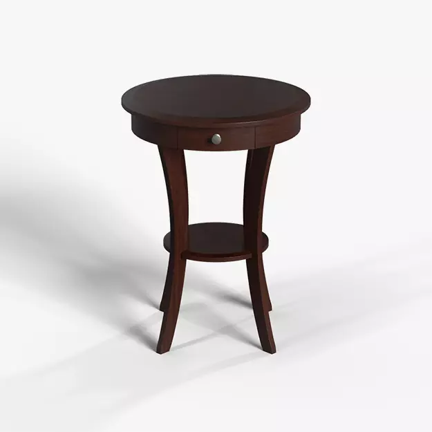Sasha Accent Table lacquered Low-poly 3D model_0