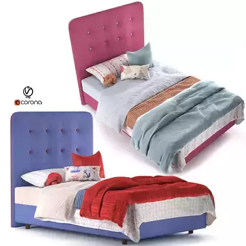 Peoni Home charlie lola bedhead 3D model