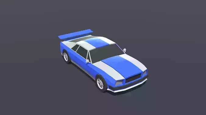 Muscle Car Low Poly