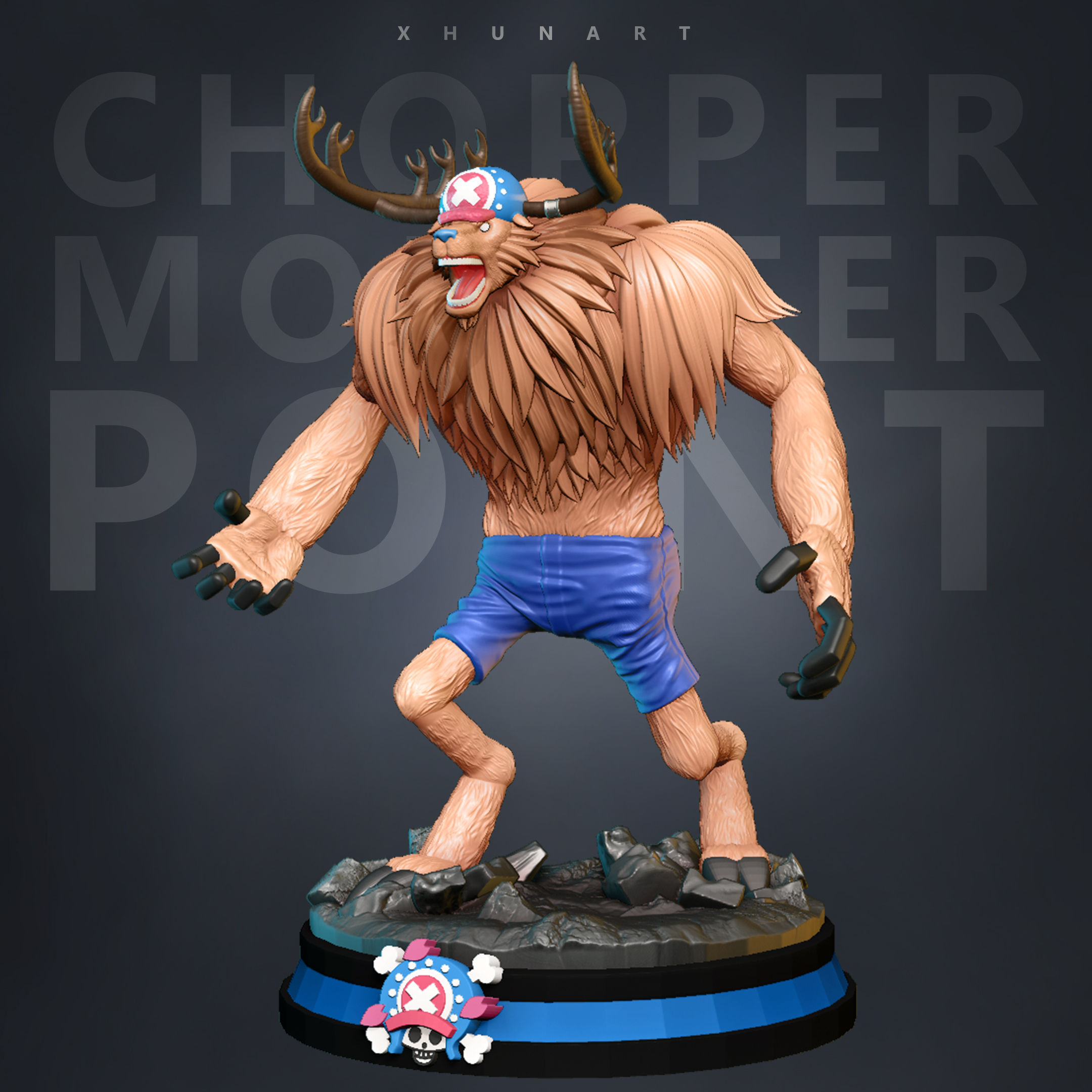 One Piece Chopper 3D print model_3