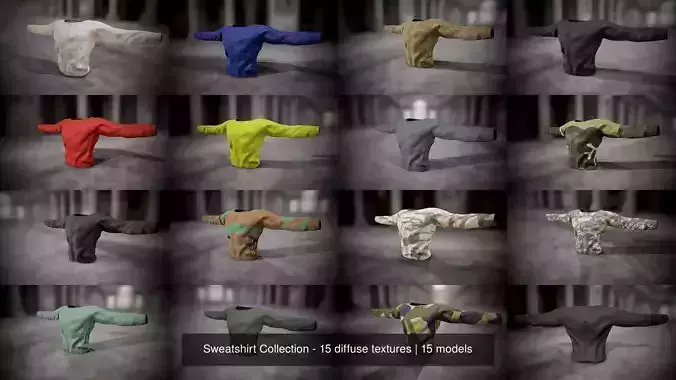 Sweatshirt Collection - 15 diffuse textures 