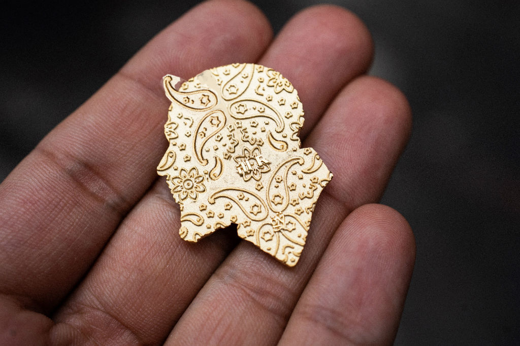 Nipsey Hussle pendant with tattoos 3D print model 3D print model_3