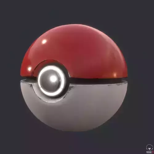 Realistic Pokeball pokemon ball 3D model