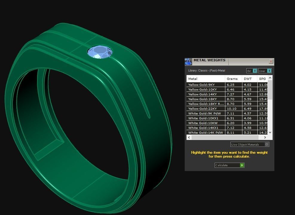 Diamond Jewelry Man Ring 3D print model 3D print model_6