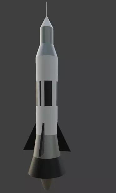 free simple rocket Free 3D model