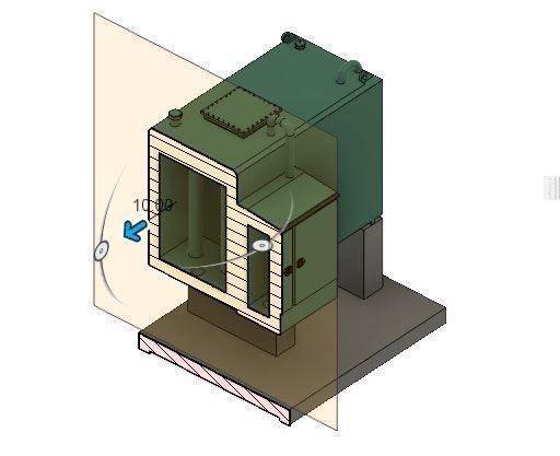 Model Railway 4500L Oil Tank and Base 3D print model_12