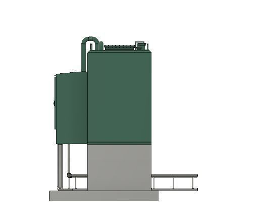 Model Railway 4500L Oil Tank and Base 3D print model_9