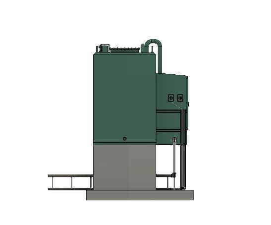 Model Railway 4500L Oil Tank and Base 3D print model_8