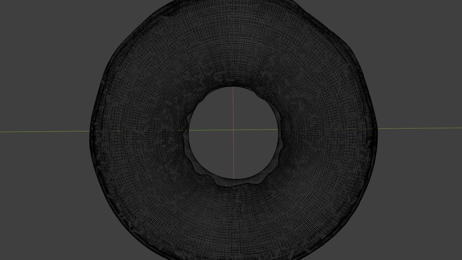 Chocolate Glazed Donut Low-poly 3D model_8