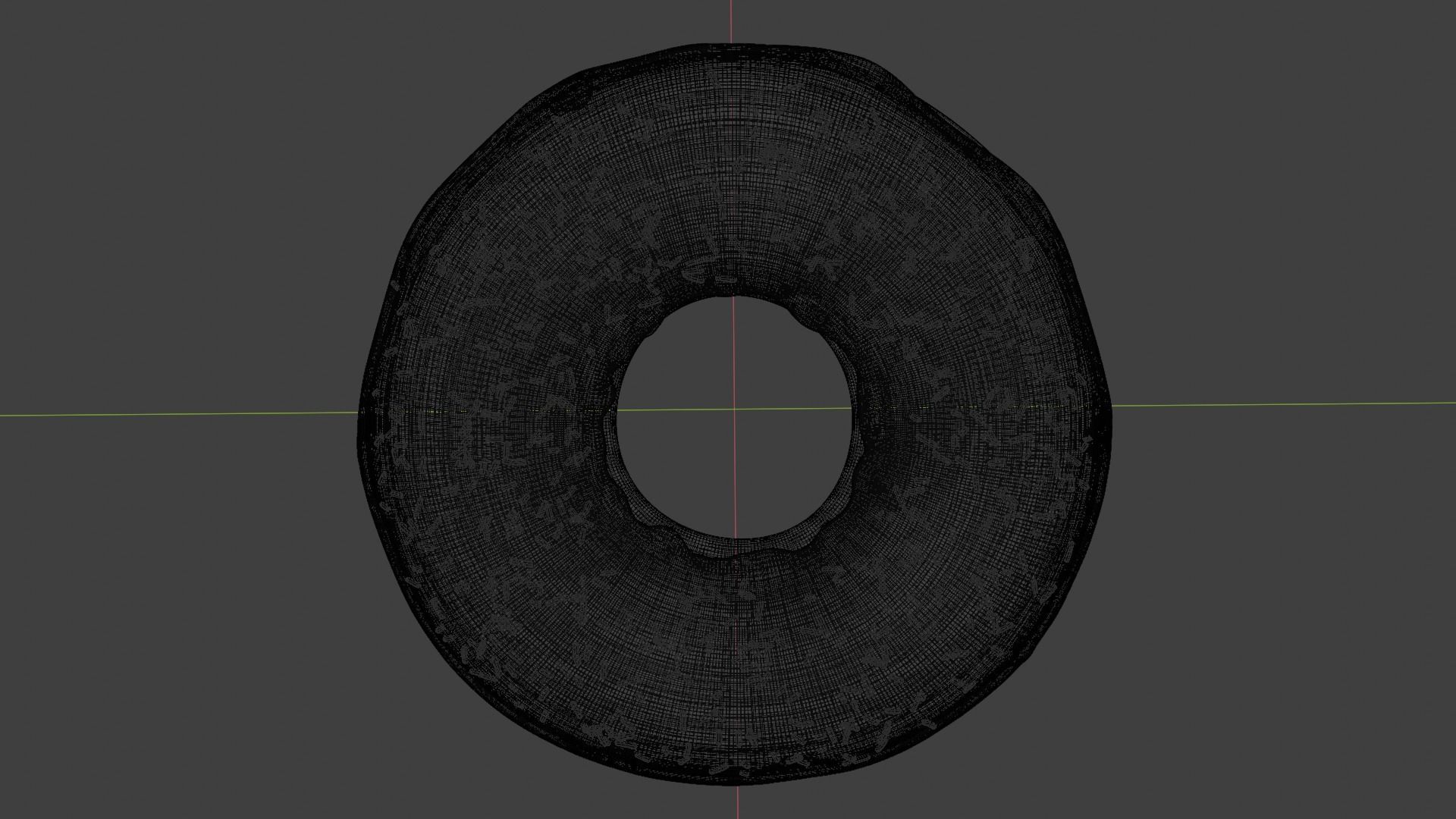 Chocolate Glazed Donut Low-poly 3D model_7