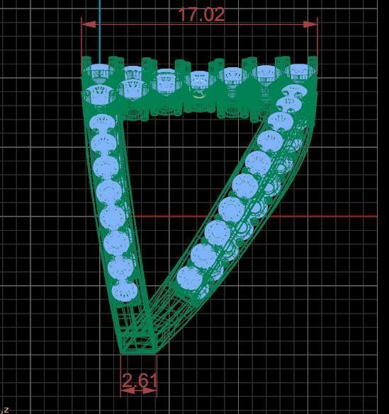 Open Middle Diamond Ring 3D print model_9